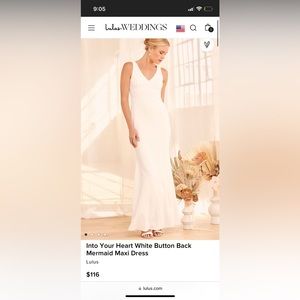 Lulus Into Your Heart Wedding Dress